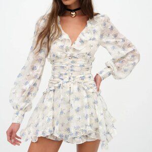 NWT - For Love & Lemons Jayleen mini dress US Size L
